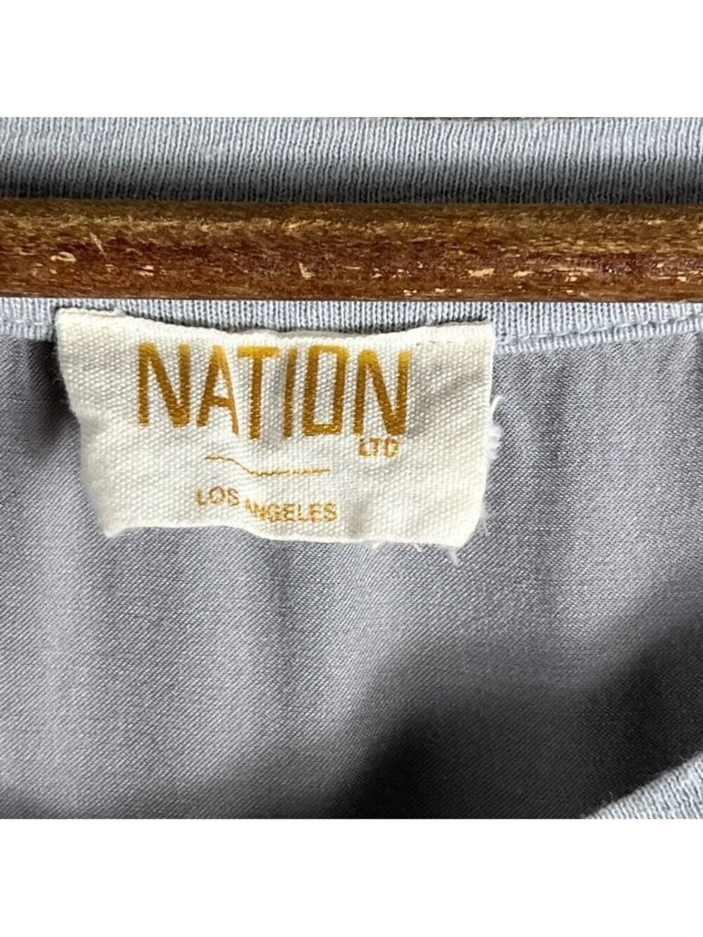 Nation LTD June Sateen V Neck Tee ,Mabel Bias Cut Luxe Sateen Midi Skirt Silver - Picture 8 of 16